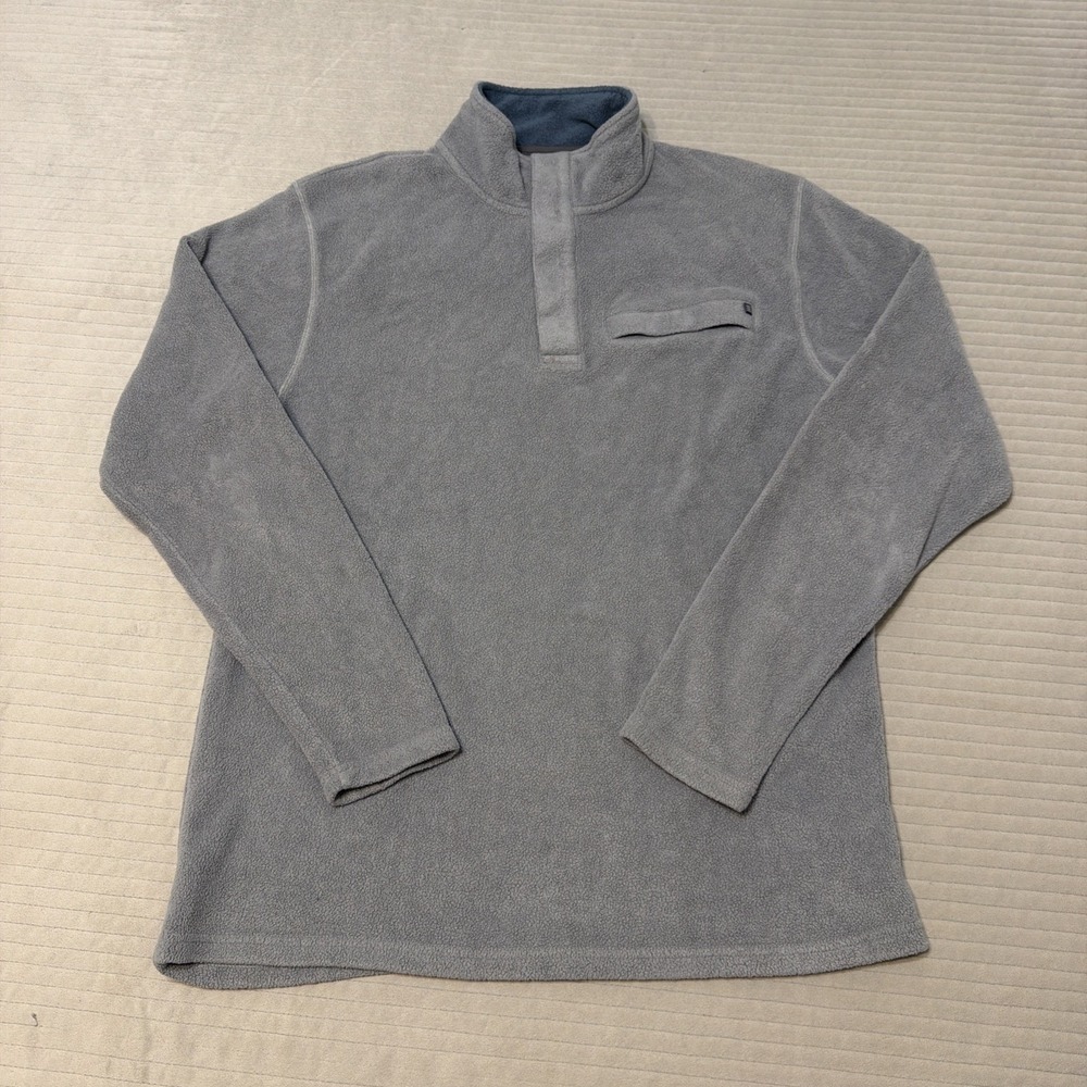 Free Fly 1/4 Snap Pullover Men's Medium Gray Performance Bamboo Stretch